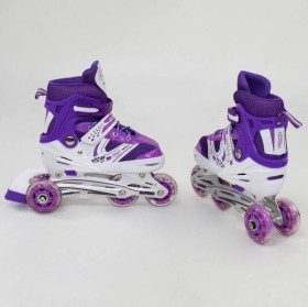 Дитячі ролики та скейти Детские ролики и скейты ^/--/^ Ролики детские Роликовые коньки SPower Juni 31-34, Фиолетовый (2 /--/ T /--/ 3004) ^_^^^ Ролики дитячі Роликові ковзани SPower Juni 31-34, Фіолетовий (2 /--/ T /--/ 3004) - фото фото фото