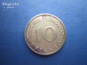 НДР, ФРН ГДР, ФРГ ^/--/^ Монета 10 пфкннигов Германия ФРГ 1972 F ^_^^^ Монета 10 пфкнігів Німеччина ФРН 1972 F - фото фото фото
