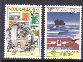 Балтійські країни Балтийские страны ^/--/^ ZM Нидерланды  1985 г  MNH   марка на марке - флот ^_^^^ ZM Нідерланди 1985 MNH марка на марці - флот - фото фото фото