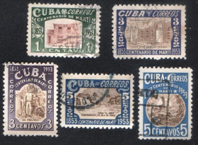 Острівні держави Островные государства ^/--/^ Куба  (1953) 100-летие со дня рождения Хосе Марти ^_^^^ Куба (1953) 100-річчя від дня народження Хосе Марті - фото фото фото
