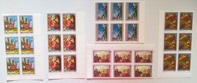 СРСР - СССР - ^/--/^ СССР 1981 Живопись Грузии, шестиблоки с полями, MNH ^_^^^ СРСР 1981 Живопис Грузії, шестиблоки з полями, MNH - фото фото фото
