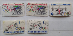 Спорт Спорт ^/--/^ Чехословакия 1984 г - Олимпийские игры, Лос-Анджелес, гаш, 6 шт  (см.фото) ^_^^^ 1984 — Олімпійські ігри, Лос-Анджелес - фото фото фото
