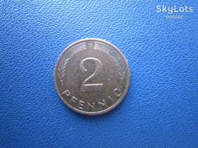 НДР, ФРН ГДР, ФРГ ^/--/^ Монета 2 пфеніги Німеччина ФРН 1991 D ^_^^^ Монета 2 пфенниги Германия ФРГ 1991 D - фото фото фото