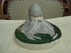 Статуетки, Скульптури, Фігурки, Фарфор Статуэтки, Скульптуры, Фигурки, Фарфор ^/--/^ Антикварная Пепельница СССР Витязь 1951 год Артель Керамика ^_^^^ Антикварна Пепельниця СРСР Витязь 1951 Артель Кераміка - фото фото фото