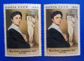 Мистецтво Искусство ^/--/^ СССР 1980 г - 200-летие со дня рождения Жана Огюста Доминика Энгра ^_^^^ СРСР 1980 - 200-річчя від дня народження Жана Огюста Домініка Енгра - фото фото фото