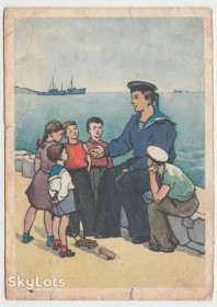 СРСР СССР ^/--/^ Рассказ моряка 1956 Осипова Р /--/ 8 ^_^^^ Оповідання моряка 1956 Осипова Р /--/ 8 - фото фото фото