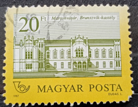 Архітектура Архитектура ^/--/^ Венгрия 1987 г - замок Брунсвик  (Brunszvik-kastély) в городе Мартонвашар, гаш ^_^^^ Угорщина 1987 р - замок Брунсвік (Brunszvik-kastély) в місті Мартонвашар, гаш - фото фото фото