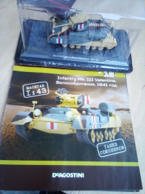: Закордонні : Зарубежные ^/--/^ Танк Infantry Mk. III Valentine, Великобританія, 1941 рік Масштаб 1:43 DeAgostini ^_^^^ Танк Infantry Mk. III Valentine, Великобритания, 1941 год Масштаб 1:43 DeAgostini - фото фото фото