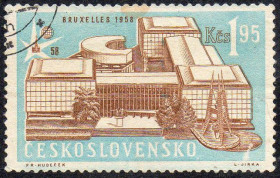 Чехословаччина Чехословакия ^/--/^ Чехословаччина 1958 - Всесвітня виставка Брюссель  (Гб) ^_^^^ Чехословакия 1958 - Всемирная выставка Брюссель (Гб) - фото фото фото
