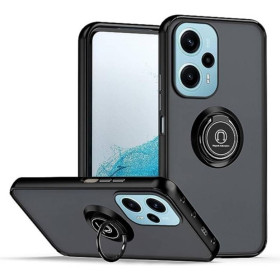 Чохли, бампера Чехлы, бампера ^/--/^ Чохол Fiji Colorframe для Xiaomi Redmi Note 12 Turbo матовий бампер з кільцем підставкою Black ^_^^^ Чехол Fiji Colorframe для Xiaomi Redmi Note 12 Turbo матовый бампер с кольцом подставкой Black - фото фото фото
