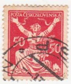 Чехословаччина Чехословакия ^/--/^ Чехословакия 1920 г №  177 гашеная ^_^^^ Чехословаччина 1920 р. No 177 гашена - фото фото фото