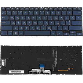 Клавіатури Клавиатуры ^/--/^ Клавиатура для ноутбука ASUS (UX /--/ 434 series) ukr, blue, без фрейма, подсветка клавиш (ОРИГИНАЛ) ^_^^^ Клавіатура для ноутбука ASUS (UX /--/ 434 series) ukr, blue, без фрейму, підсвічування клавіш (ОРИГИНАЛ) - фото фото фото