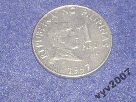 Філіппіни Филиппины ^/--/^ Филиппины-1997 г.-1 писо ^_^^^ Філіппіни-1997 р.-1 писо - фото фото фото