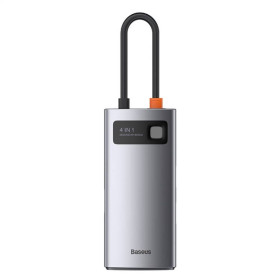 Інші аксесуари Другие аксессуары ^/--/^ USB Hub Baseus Metal Gleam 4-in-1 Multifunctional Type-C to USB /--/ 3.0 + USB /--/ 2.0 + HDMI + Type-C PD Cерый ^_^^^ USB Hub Baseus Metal Gleam 4-in-1 Multifunctional Type-C to USB /--/ 3.0 + USB /--/ 2.0 + HDMI + Type-C PD Cірий - фото фото фото