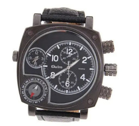 Наручні годинники Наручные часы ^/--/^ Большие часы Oulm 9526 Steampunk с двумя циферблатами ^_^^^ Великий годинник Oulm 9316 Steampunk з двома циферблатами. - фото фото фото