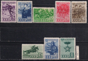 СРСР - СССР - ^/--/^ СССР**,*, 1941 г., распродажа коллекции, 23-я годовщина Красной Армии и Военно-морского Флота СССР ^_^^^ СРСР, *, 1941 р., розпродаж колекції, 23-а річниця Червоної Армії і Військово-морського Флоту СРСР - фото фото фото