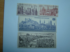 Чехословаччина Чехословакия ^/--/^ ЧССР, Михель 2009,том I, 1677,1678  (гашён.),1679,1680  (чист.), Международный год туризма. ^_^^^ ЧССР, Міхель 2009,том I, 1677,1678 (гашен.), 1679,1680 (чист.), Міжнародний рік туризму. - фото фото фото