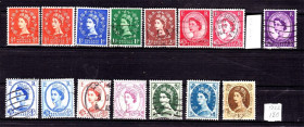 Великобританія Великобритания ^/--/^ Великобритания  гаш 1952 г  - HM QE-II - подборка ^_^^^ Великобританія гаш 1952 - HM QE-II - добірка - фото фото фото