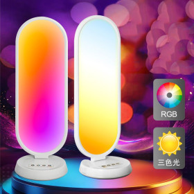 Лампи настільні Лампы настольные ^/--/^ Настільна RGB LED-лампа MJ /--/ 52 з регулюванням яскравості та температури світла 38 Вт + пульт ^_^^^ Настольная RGB LED-лампа MJ /--/ 52 с регулированием яркости и температуры света 38 Вт + пульт - фото фото фото