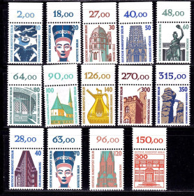 НДР, ФРН ГДР, ФРГ ^/--/^ Германия - Берлин  1987 - 1990 г MNH -  архитектура - подборка ^_^^^ Німеччина - Берлін 1987 - 1990 р MNH - архітектура - добірка - фото фото фото