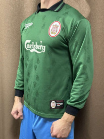 Футболки, майки Футболки, майки ^/--/^ Футболка Reebok Liverpool FC 1996/1997 goalkeeper, воротарська ^_^^^ Футболка Reebok Liverpool FC 1996/1997 goalkeeper, вратарьская - фото фото фото