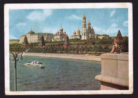 Тематичні колекції Тематические коллекции ^/--/^ Флот . СССР 1957 г  ПК  - Москва река - 2 /--/ а скана ^_^^^ СРСР 1957 р ПК - Москва річка - 2 /--/ а скана - фото фото фото