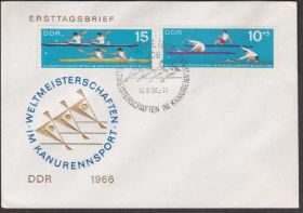 Європа Европа ^/--/^ ГДР 1966 ГРЕБЛЯ ЧЕМПИОНАТ МИРА ГРЕБНОЙ СПОРТ ГРЕБЦЫ КАНАЛ ЗАПЛЫВ СОРЕВНОВАНИЯ КПД Mi.1202-1203 ^_^^^ ГРЕБЛЯ ЧЕМПІОНАТ СВІТУ ГРЕБНИЙ СПОРТ ГРЕБЦІ КАНАЛ ЗАПЛИВ ЗІРІВНЕННЯ ККД Mi.1202-1203 - фото фото фото