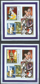 Гвінея-Бісау Гвинея-Бисау ^/--/^ Гвинея-Бисау 2001 живопись Пикассо 2 /--/ бл.А ^_^^^ Гвінея-Бісау 2001 живопис Пікассо 2 /--/ бл. - фото фото фото