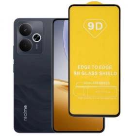 Чохли, бампера Чехлы, бампера ^/--/^ Захисне скло TDG 9 /--/ D для Realme 14 /--/ T повна проклейка чорний ^_^^^ Защитное стекло TDG 9 /--/ D для Realme 14 /--/ T полная проклейка черный - фото фото фото