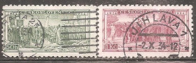 Чехословаччина Чехословакия ^/--/^ Чехословакия 1934 Sc.195-196 гаш. ^_^^^ Чехословаччина 1934 Sc.195-196 гаш. - фото фото фото