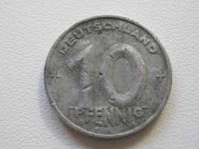 НДР, ФРН ГДР, ФРГ ^/--/^ Германия - ГДР 10 пфеннигов 1949 года 32878 ^_^^^ Німеччина - НДР 10 пфенігів 1949 року 32878 - фото фото фото