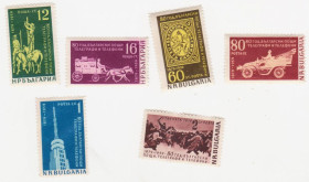 Балканський півострів Балканский полуостров ^/--/^ Болгария 1959 г № 1096‑1101 **серия ^_^^^ Болгарія 1959 р. No 1096-1101 **серія - фото фото фото