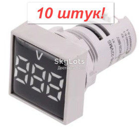 Амперметри, вольтметри Амперметры, вольтметры ^/--/^ 10 штук! AC вольтметр 0,40&amp;quot; 60-500 вольт белый квадратный, для врезки глянец     (062 /--/ W) опт ^_^^^ 10 штук! AC вольтметр 0,40&amp;quot; 60-500 вольт білий квадратний, для врізки глянець (062 /--/ W) опт - фото фото фото