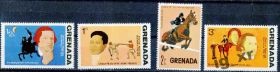 Острівні держави Островные государства ^/--/^ Гренада. Кони 1976 г.** ^_^^^ Гренада. Коні 1976 - фото фото фото