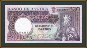Ангола Ангола ^/--/^ Ангола 500 эскудо 1973 P-107  (107 /--/ a) a-UNC ^_^^^ Ангола 500 ескудо 1973 P-107 (107 /--/ a) a-UNC - фото фото фото