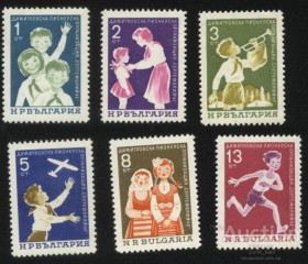 Балканський півострів Балканский полуостров ^/--/^ Болгария 1965 г № 1573‑1578 ** серия ^_^^^ Болгарія 1965 р No 1573-1578 ** серія - фото фото фото
