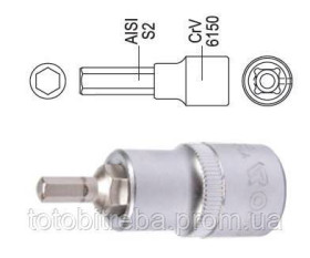 Викрутки Отвертки ^/--/^ Головка торцева вставка 6 гранна HEX 1/2&amp;quot; M /--/ 17 /--/ х /--/ 55 мм YATO YT-04388 ^_^^^ Головка торцевая вставка 6 гранная HEX 1/2&amp;quot; M /--/ 17 /--/ х /--/ 55 мм YATO YT-04388 - фото фото фото