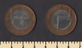 Словенія Словения ^/--/^ Словения 500 толаров 2003 ^_^^^ Словенія 500 толарів 2003 - фото фото фото