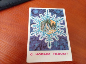 Інше Другое ^/--/^ ДМПК С новым годом Горлищев 1975 год ПП снежинка ^_^^^ ДМПК З новим роком Горлищев 1975 рік ПП сніжинка - фото фото фото