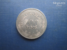 Колумбія Колумбия ^/--/^ Монета 200 песо Колумбія 2012 фауна птах папуга ^_^^^ Монета 200 песо Колумбия 2012 фауна птица попугай - фото фото фото