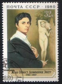 Мистецтво Искусство ^/--/^ СССР  (1980) Французский художник Жан Огюст Доминик Энгр ^_^^^ СРСР (1980) Французький художник Жан Огюст Домінік Енгр - фото фото фото