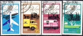 Інші країни Другие страны ^/--/^ НДР 1974 - 100 років Всесвітньому поштовому союзу  (Г) повна серія ^_^^^ ГДР 1974 - 100 лет Всемирному почтовому союзу (Г) полная серия - фото фото фото