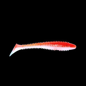 Воблери, принади Воблеры, приманки ^/--/^ Силіконова приманка Ribbed Shad 55 /--/ mm 1.3 /--/ g Orange/White ^_^^^ Силиконовая приманка Ribbed Shad 60 /--/ mm 1.4 /--/ g Orange/White - фото фото фото