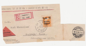 Веймарська республіка Веймарская республика ^/--/^ Германия     (Бавария) 1919 г. № 177 гашеная конверт ^_^^^ Німеччина (Баварія) 1919 р. No 177 гашена конверт - фото фото фото