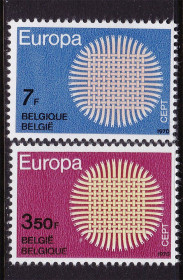 Бенілюкс Бенилюкс ^/--/^ Бельгия  1970  г MNH - ЕВРОПА СЕПТ  - флуоресценсия желтая - ^_^^^ Бельгія 1970 р MNH - ЄВРОПА СЕПТ - флуоресценсія жовта - - фото фото фото