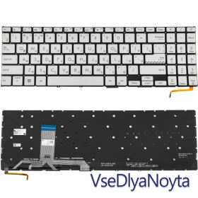 Клавіатури Клавиатуры ^/--/^ Клавиатура для ноутбука ASUS (X /--/ 1502 series) rus, silver, без фрейма, подсветка клавиш ^_^^^ Клавіатура для ноутбука ASUS (X /--/ 1502 series) rus, silver, без фрейму, підсвічування клавіш - фото фото фото