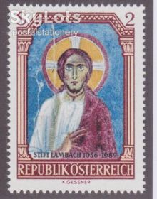 Австрія Австрия ^/--/^ Австрия 1967 РИМСКАЯ ФРЕСКА 1080 г. ИЗОБРАЗИТЕЛЬНОЕ ИСКУССТВО ХРИСТИАНСКАЯ ЖИВОПИСЬ Mi.1246** MNH ^_^^^ Австрія 1967 Римська ФРЕСКА 1080 Виробниче мистецтво християнський живопис Mi.1246** MNH - фото фото фото