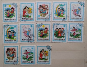Монголія Монголия ^/--/^ Монголия 1980 г - Международный год ребенка ^_^^^ Монголія 1980 - Міжнародний рік дитини - фото фото фото