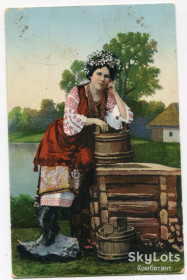 Україна Украина ^/--/^ Листовна картка &amp;quot;Закохана&amp;quot; 1930 р. Україна. ^_^^^ Листовная карточка &amp;quot; влюбленная &amp;quot; 1930 г. Украина. - фото фото фото