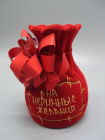 Інше Другое ^/--/^ Копилка гипс красный мешочек с бантиком На невинные желания высота 15 см №2986 ^_^^^ Копилка гіпс червоний мішечок з бантиком На невинні бажання висота 15 см No /--/ 2986 - фото фото фото